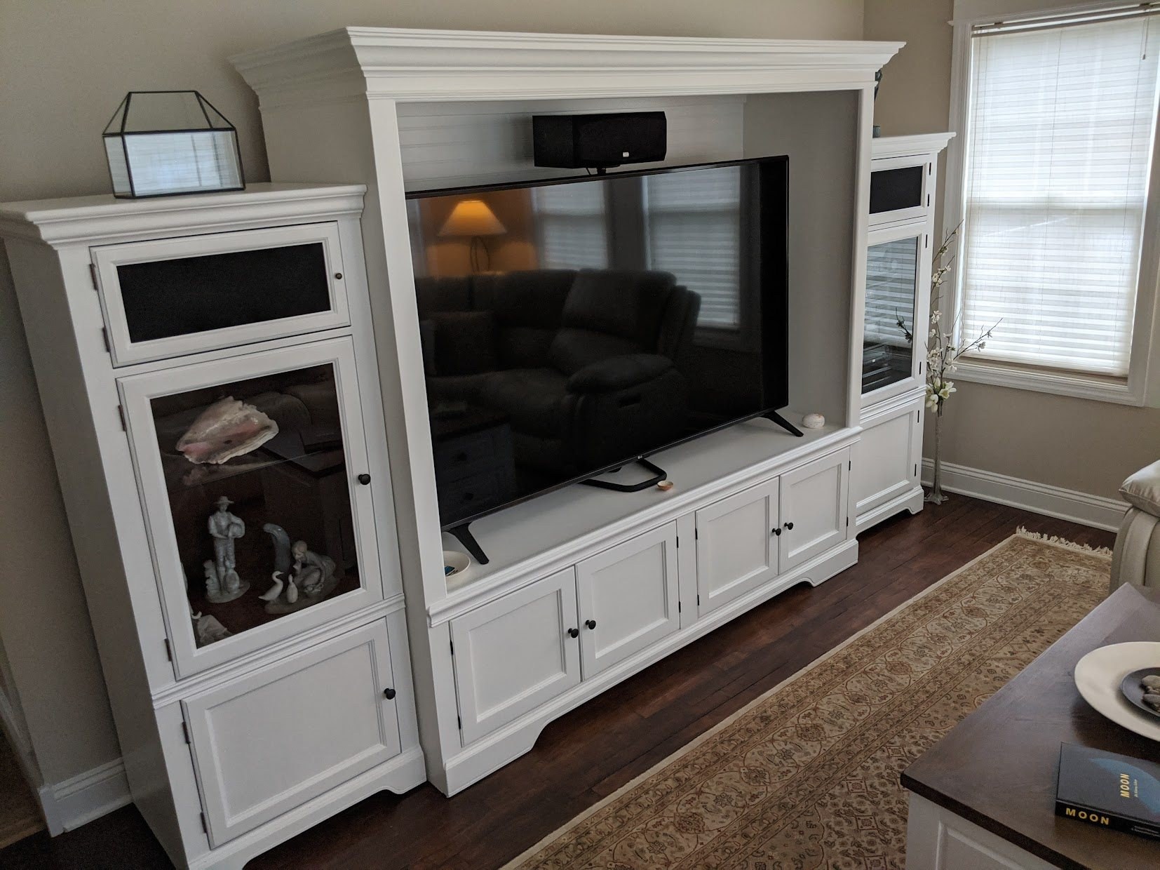 Entertainment center after
