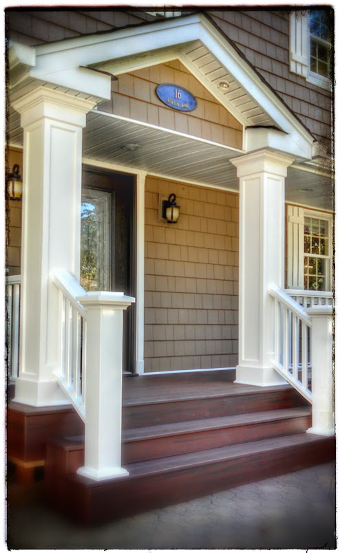 Finished exterior portico project
