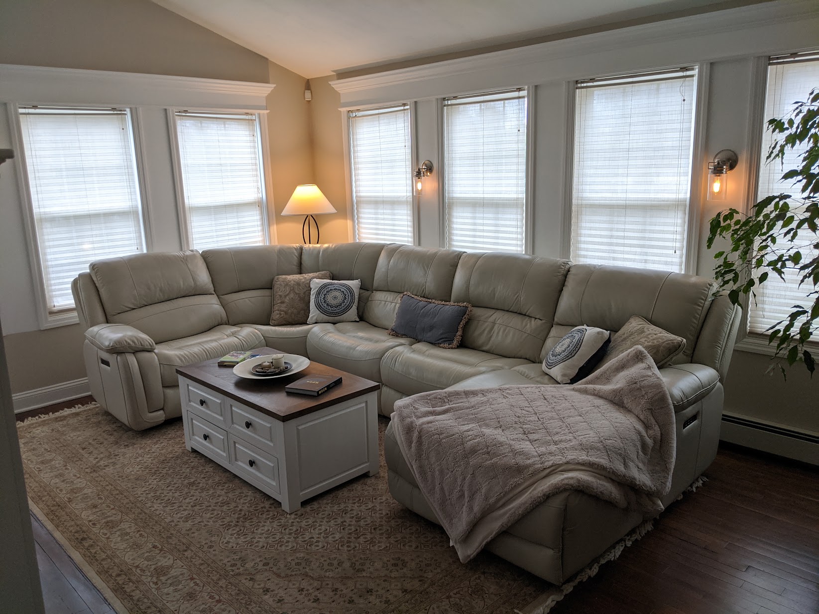 Finished living space project by JUST-In Home Services